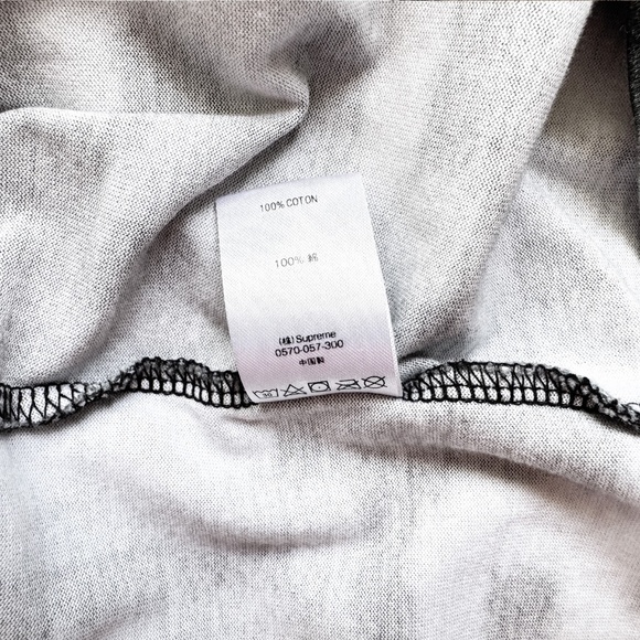 Supreme Letters L/S Top Black Men’s Size Medium Crewneck Long Sleeve Tee SS18 🔥 - Picture 4 of 10